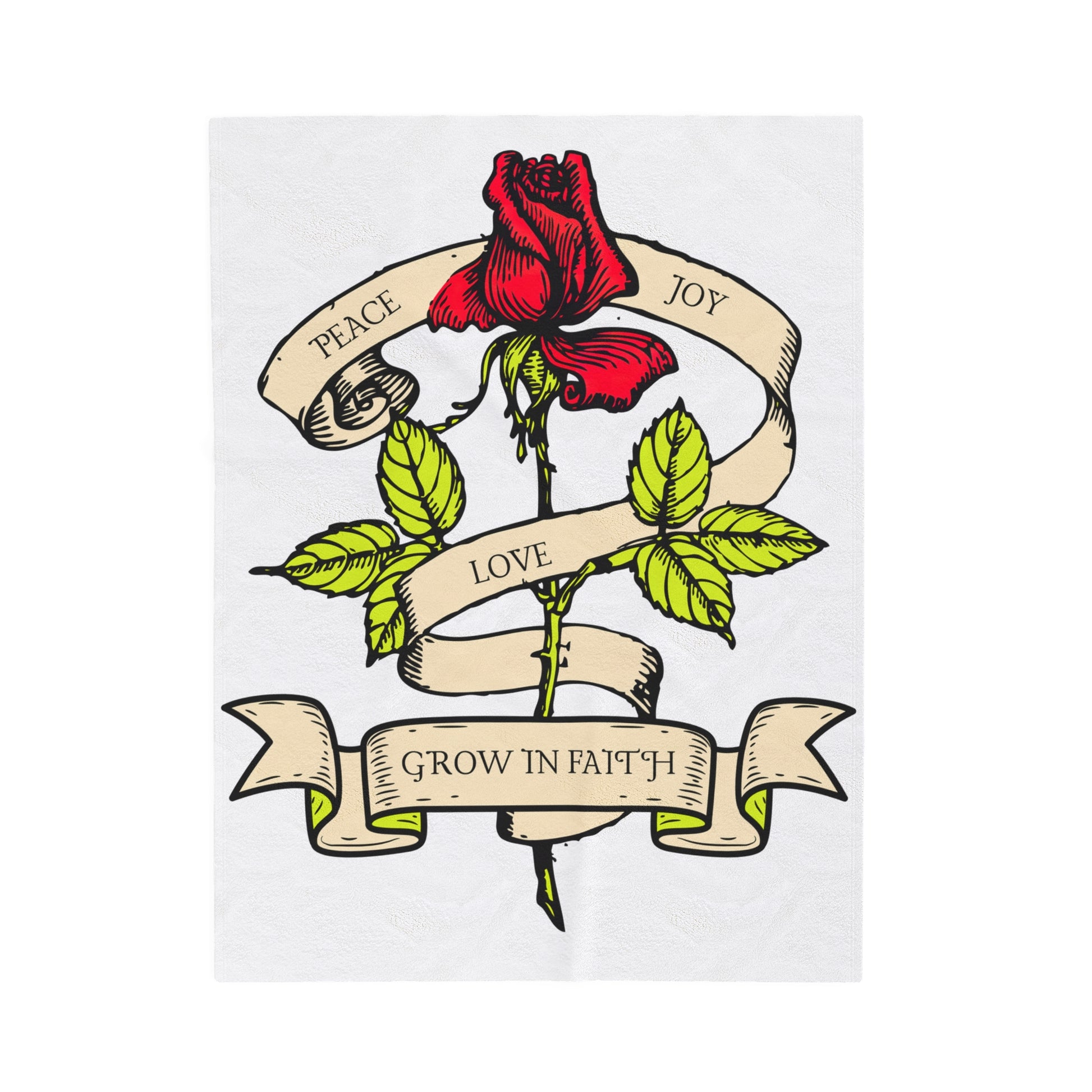 Grow in Faith Christian Blanket 30" x 40" 