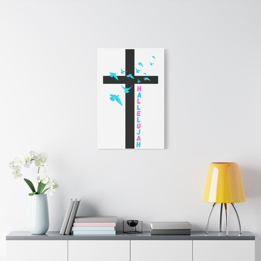Hallelujah Canvas Christian Wall Art 24" x 24"